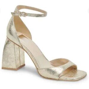 Dolce Vita Janey Ankle Strap Sandal - Platinum Distressed  New Never Worn Size 9